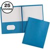 Avery Folder, 2Pocket, W/Fastnr, Lbe 25PK AVE47976